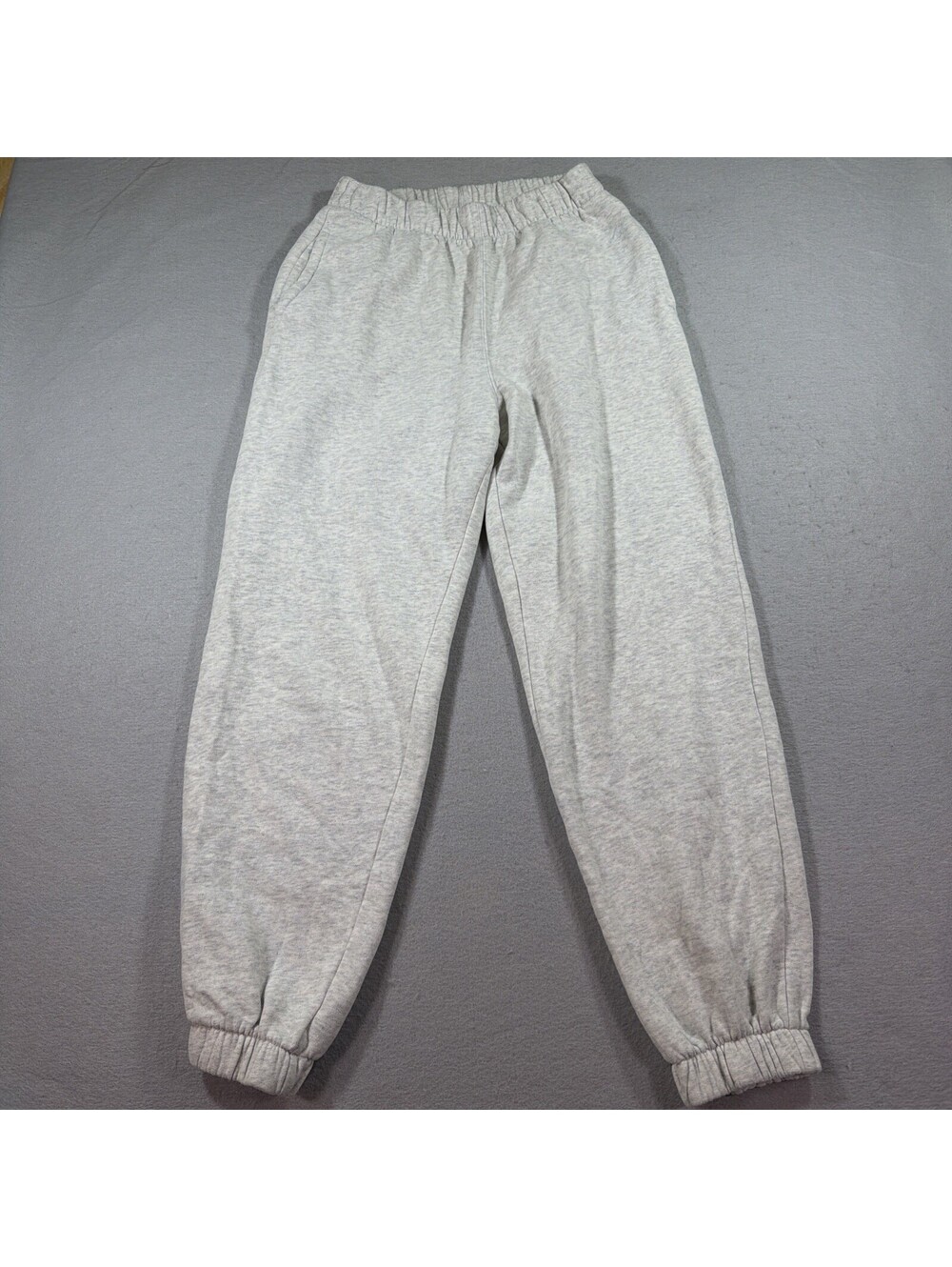 Hollister Adjustable Rise Jogger Sweatpants Heather Gray Fleece Women’s XS 0216